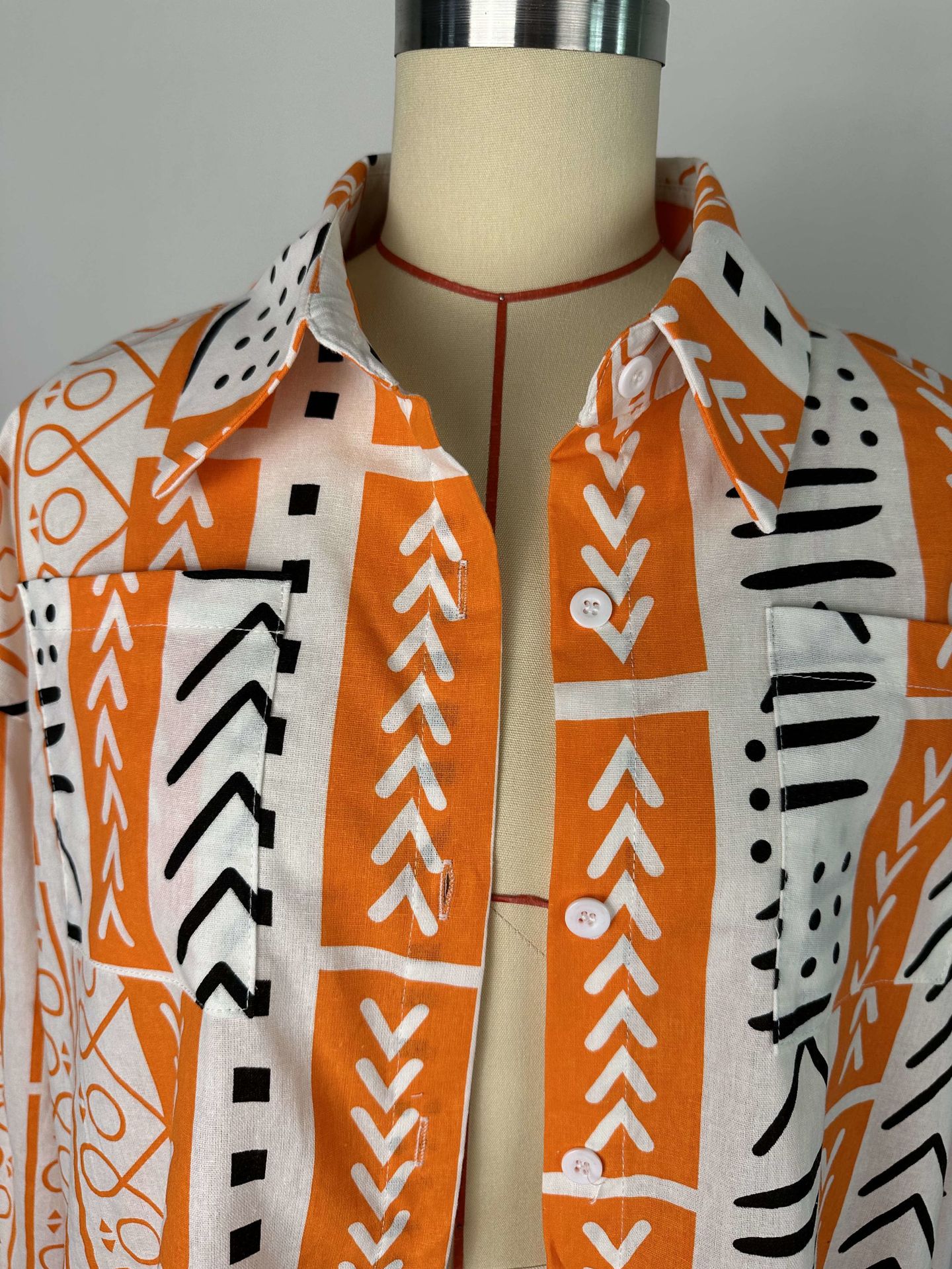 Casual suit Loose Plus Size fashion women's long-sleeved shirt pants linen two-piece suit