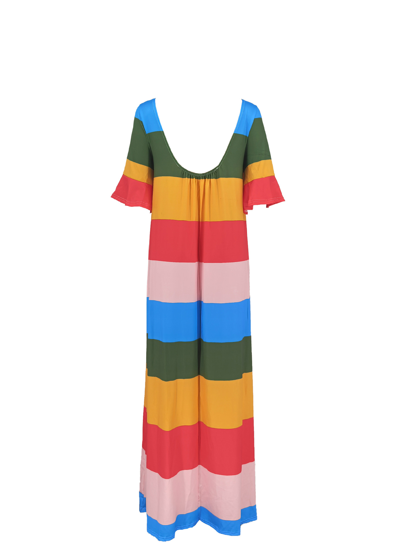 Women Fashion Striped printed dress