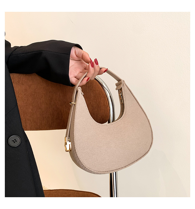 crescent bag atmosphere single room armpit women's bag