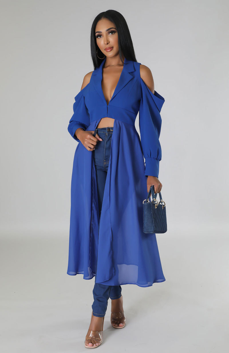 Women Summer Cut Out Shoulder Maxi Dress