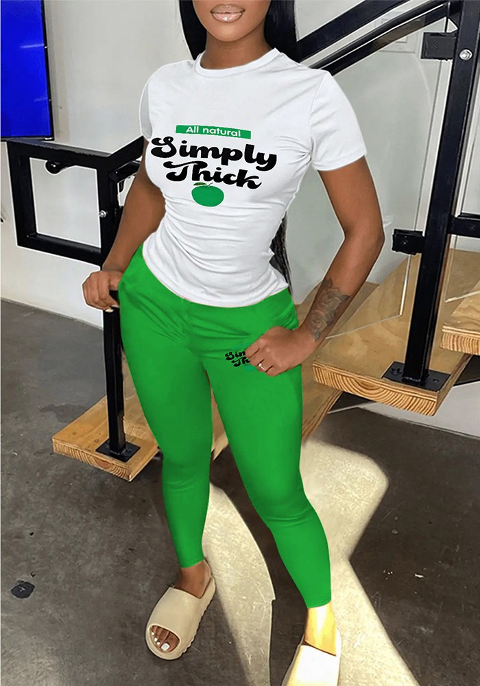 Women Printed Top and Pant Casual Two-Piece Set