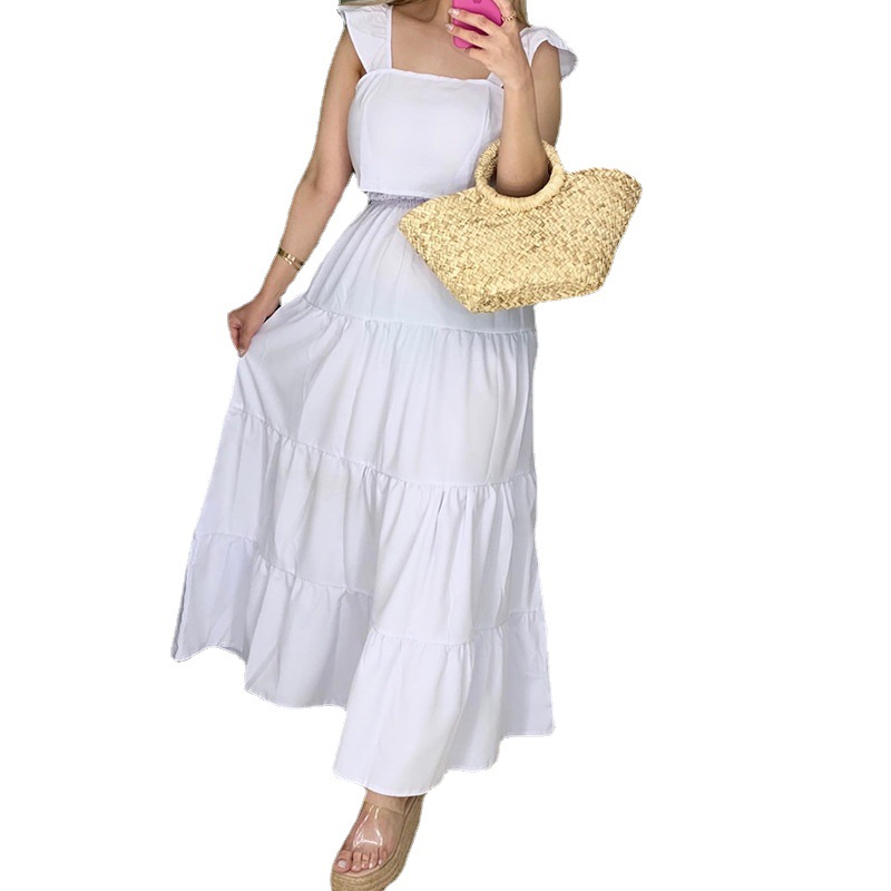 Women's Summer Short Vest High Waist Heap Skirt Skirt Two-piece Set