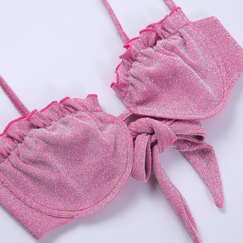 Women HolidaysBeach Sexy Camisole Bikini Two Piece Set