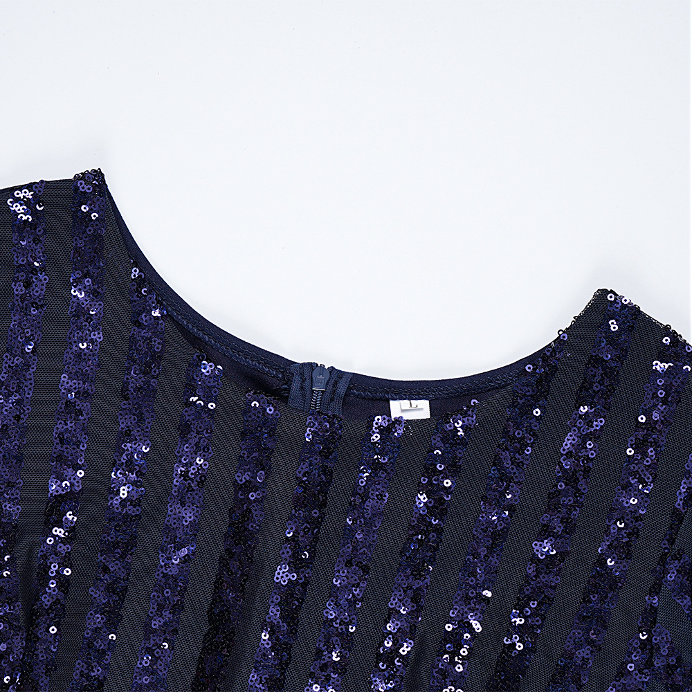 Plus Size African Dress Party Round Neck Solid Dress