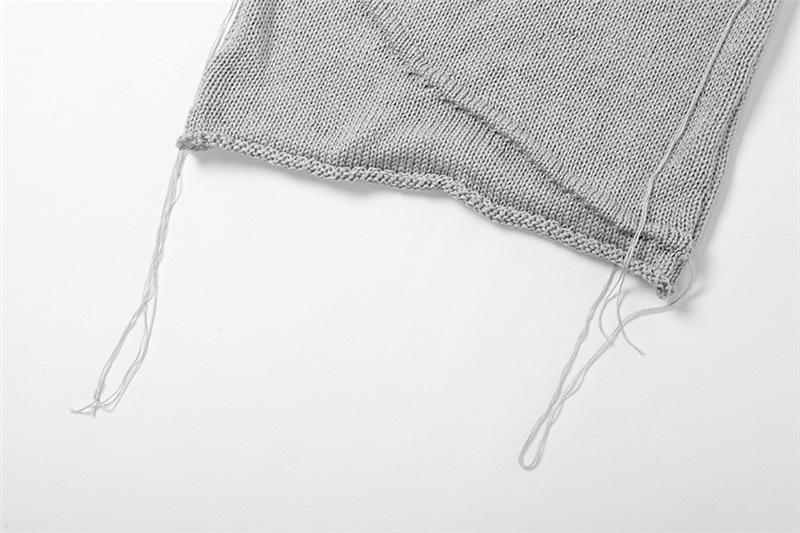 Summer Women Sexy Hollow Knitting Hooded Top and Skirt Two Piece Set