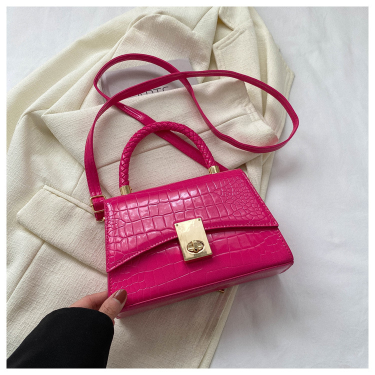 Popular Winter Retro Small Bag Women's Casual Textured Shoulder Messenger Bag