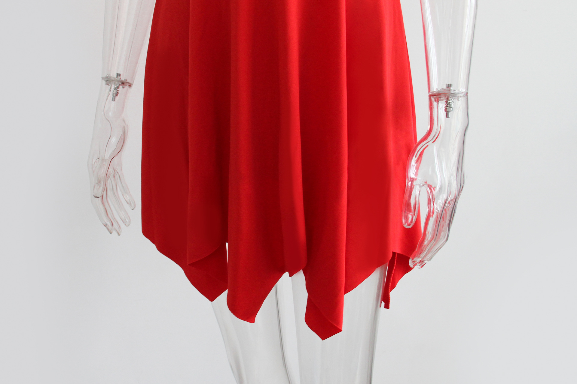 Women's Sexy V Neck Strap Dress Summer Fashion Dress Irregular Hem