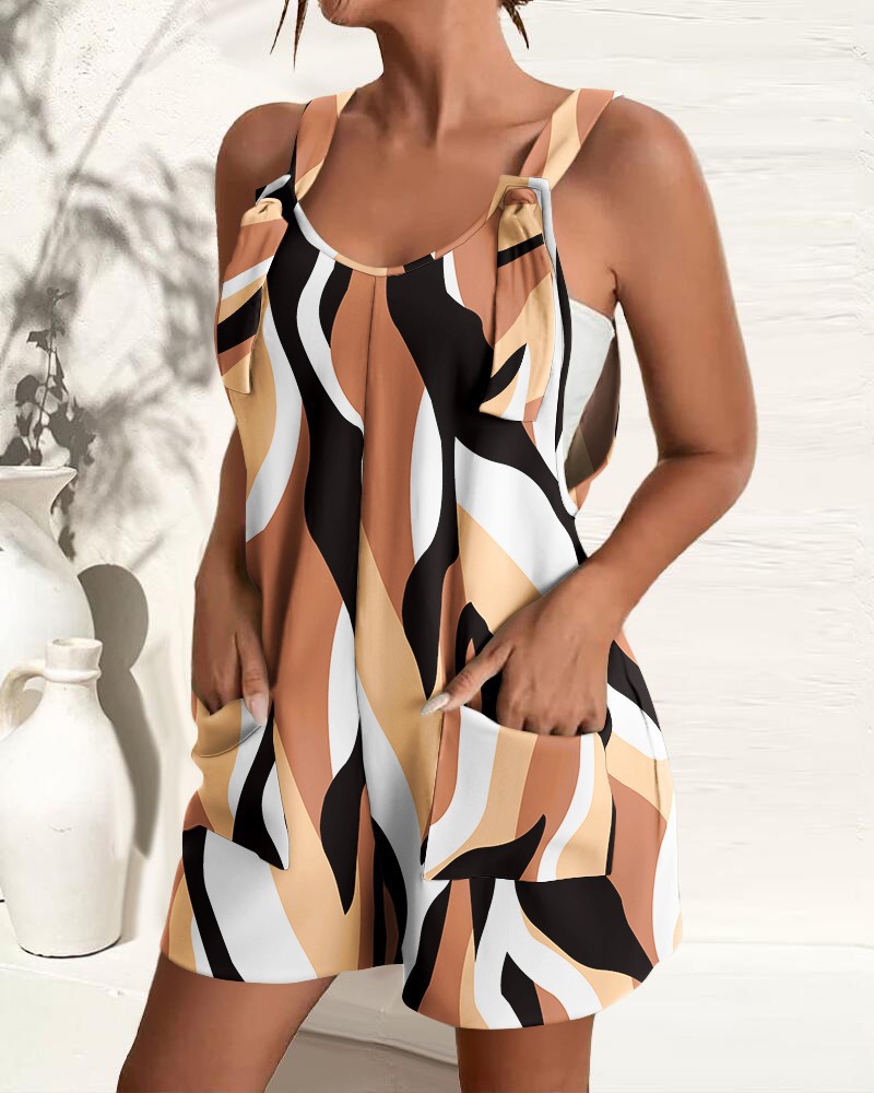 Women's Summer Casual Fashion Suspenders Jumpsuit