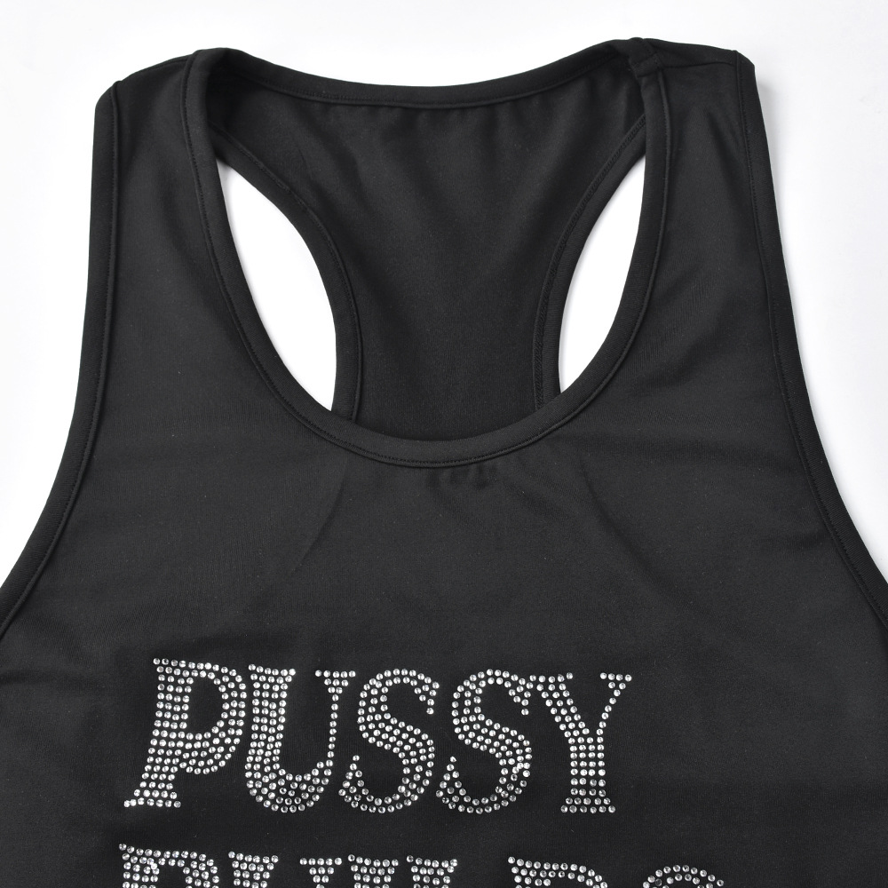 Dress Summer Beaded Letter High Waist Bodycon Dress Streetwear Women