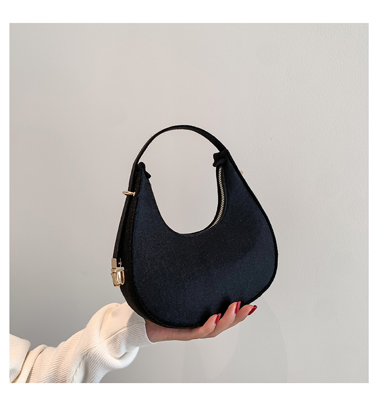 crescent bag atmosphere single room armpit women's bag