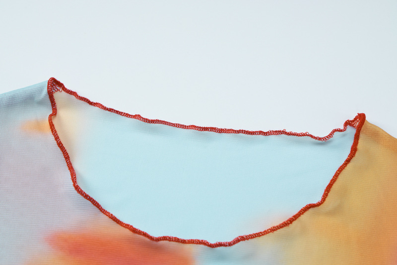 Women Summer Mesh Print Round Neck Sleeveless Boysuit