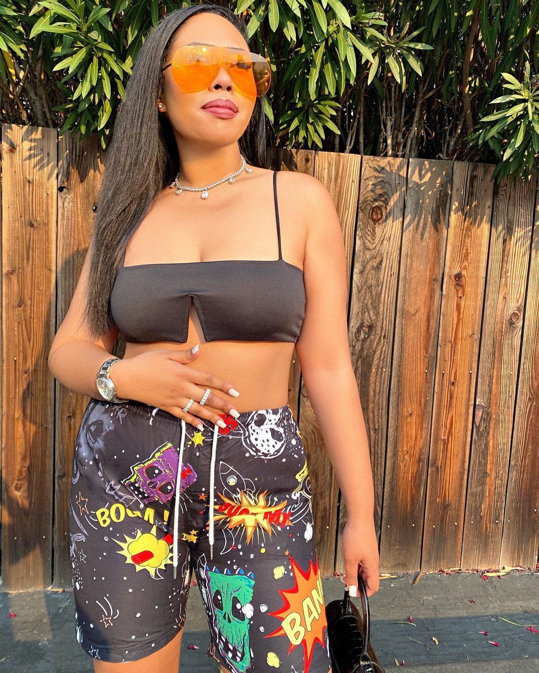 Women's Graffiti Print Sexy Shorts