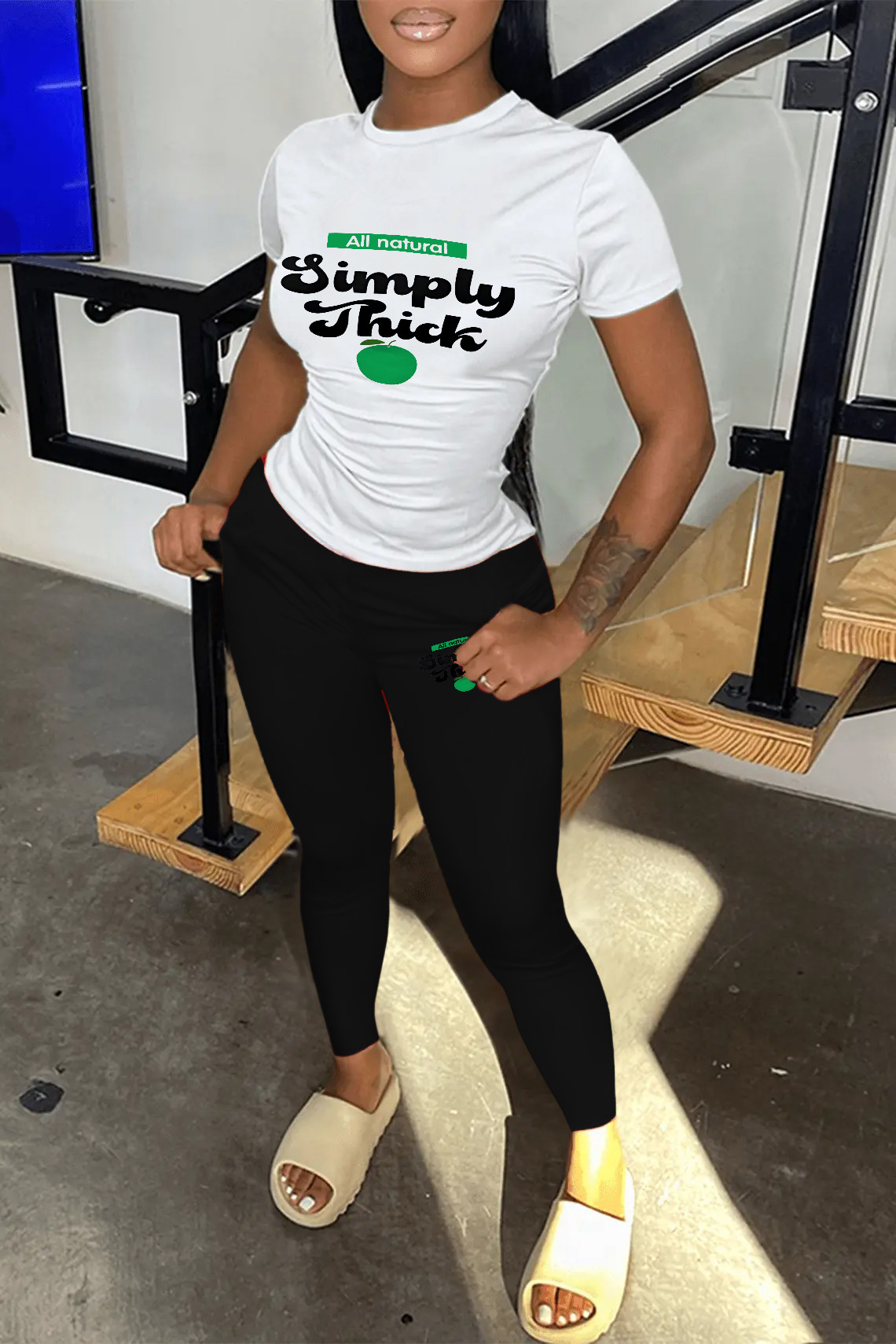 Women Printed Top and Pant Casual Two-Piece Set