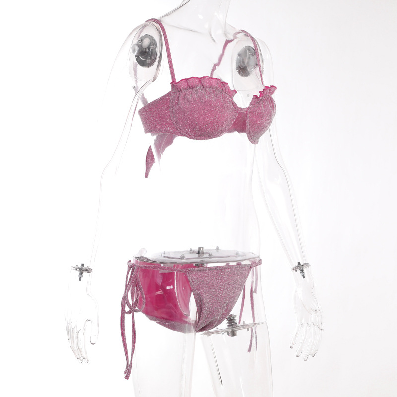 Women HolidaysBeach Sexy Camisole Bikini Two Piece Set