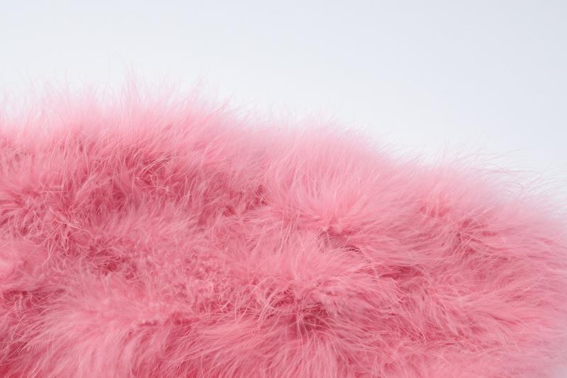 Summer Sexy Low Back Chic Furry Strapless Bodycon Dress Women