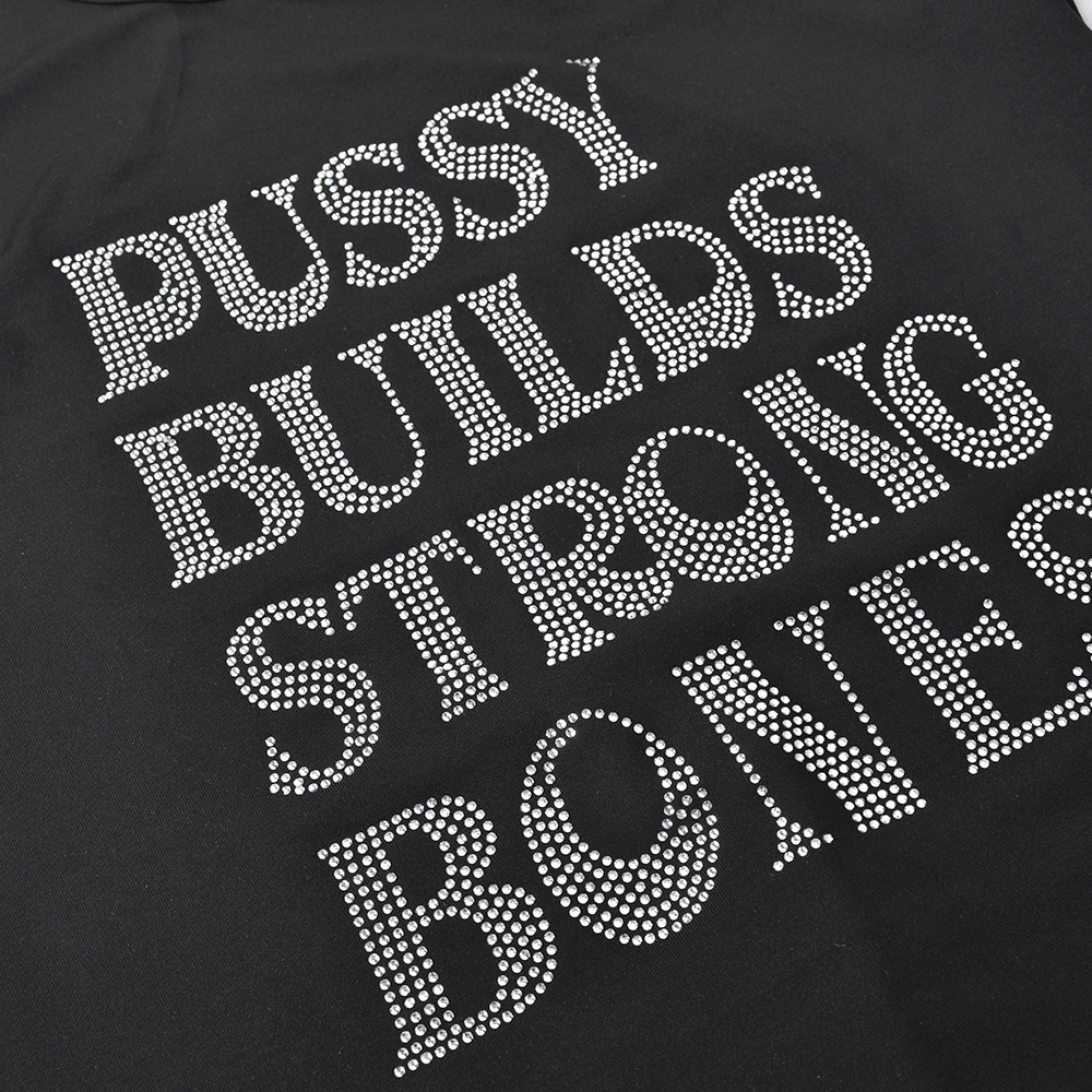 Dress Summer Beaded Letter High Waist Bodycon Dress Streetwear Women