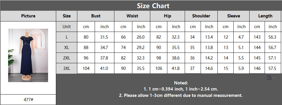 Plus Size African Dress Party Round Neck Solid Dress