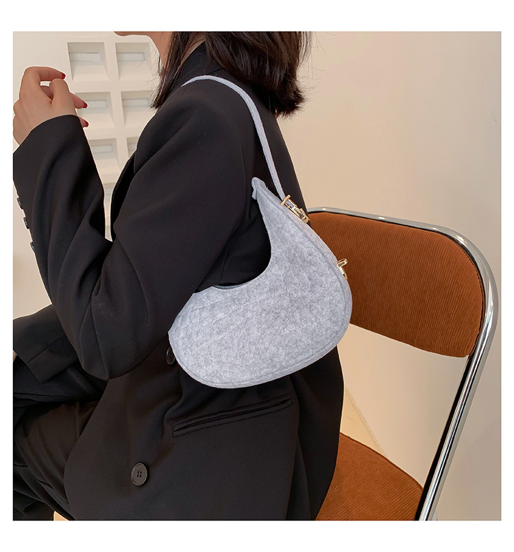 crescent bag atmosphere single room armpit women's bag