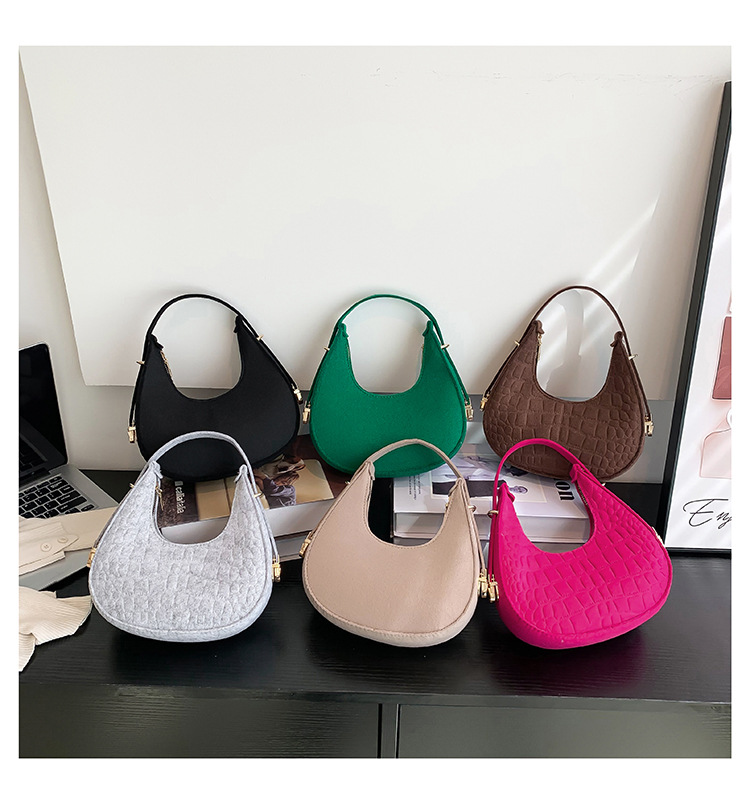 crescent bag atmosphere single room armpit women's bag