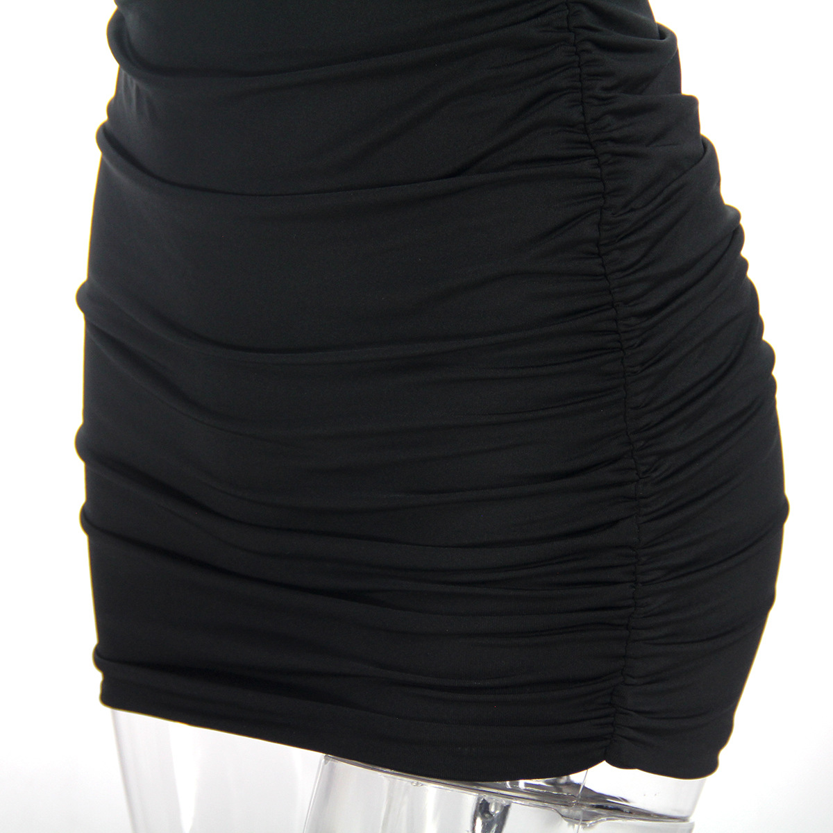 Women's Summer Sexy Strap Pleated Bodycon Nightclub Dress