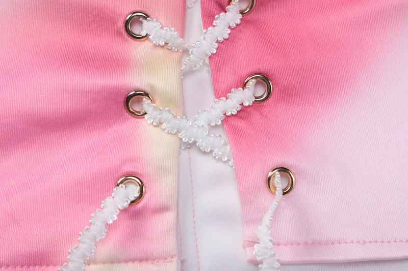 Women's Style Print Herringbone Fitted Slim Waist Slim Fit Camisole Skirt Two-Piece Set