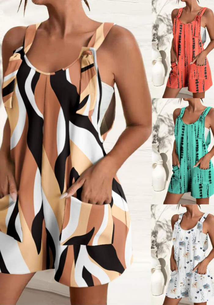 Women's Summer Casual Fashion Suspenders Jumpsuit