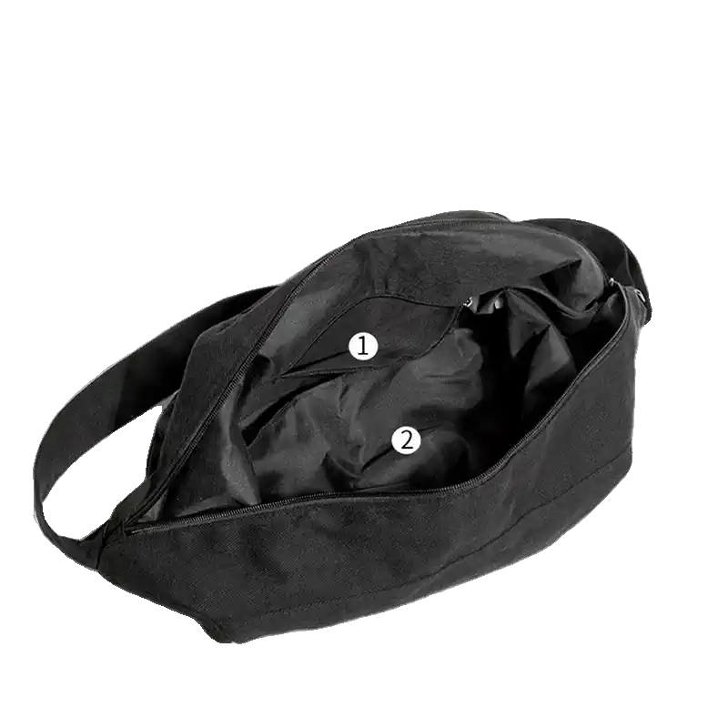 Canvas dumpling sports bag men and women 2024 new summer large capacity class commuting bag women's shoulder messenger bag