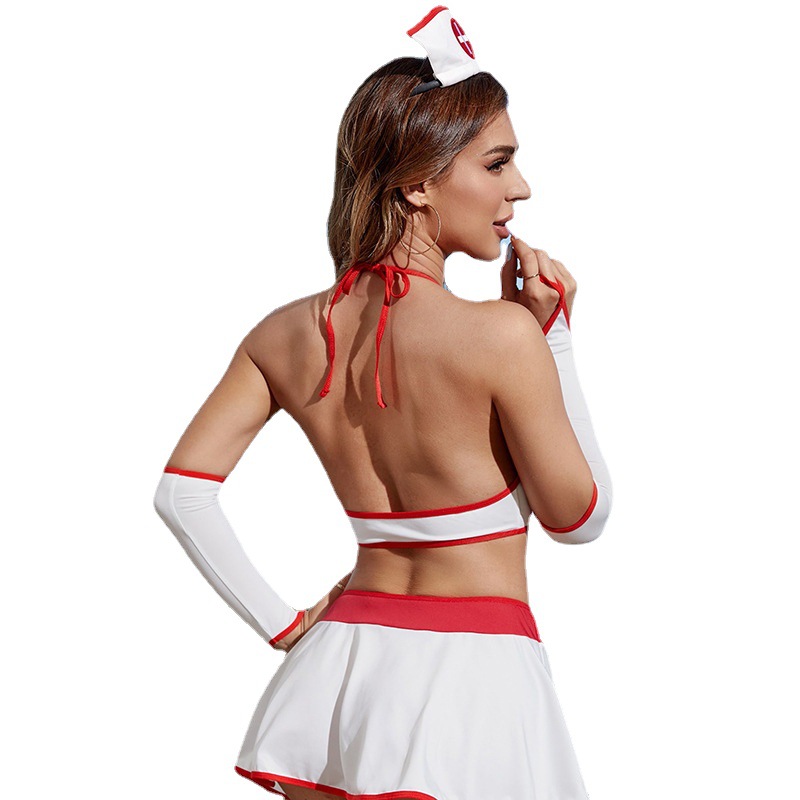 Erotic Lingerie Sexy Women's Plus Size Cutout Nurse Uniform Seduction Cosplay