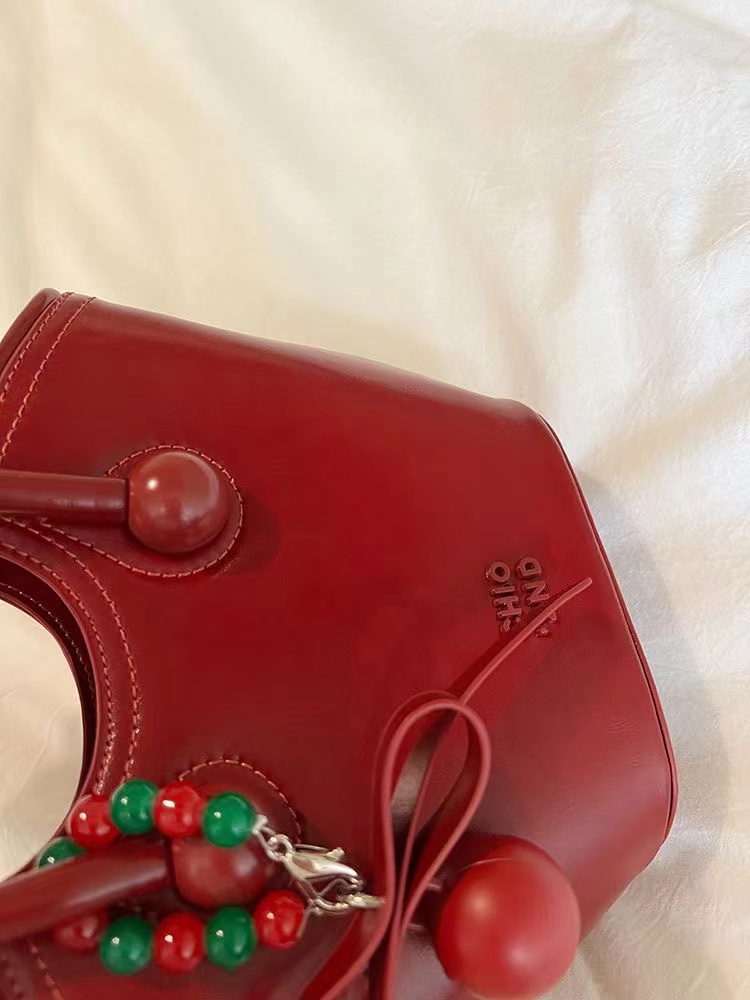 Cherry Love Hand Tote Bag Women's 2024 New High-end Shoulder Crossbody Bag