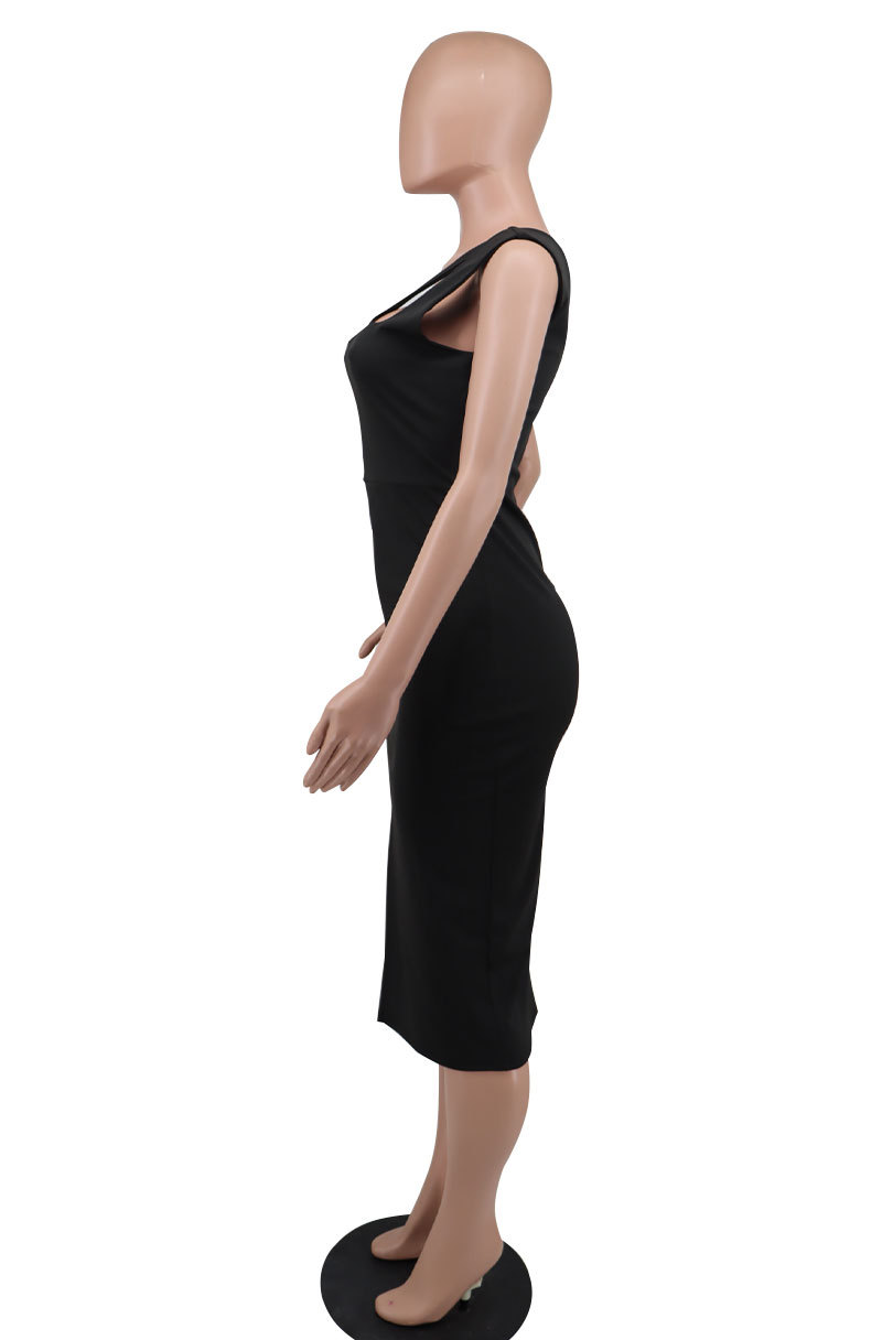 Women French Sleeveless Bodycon Dress