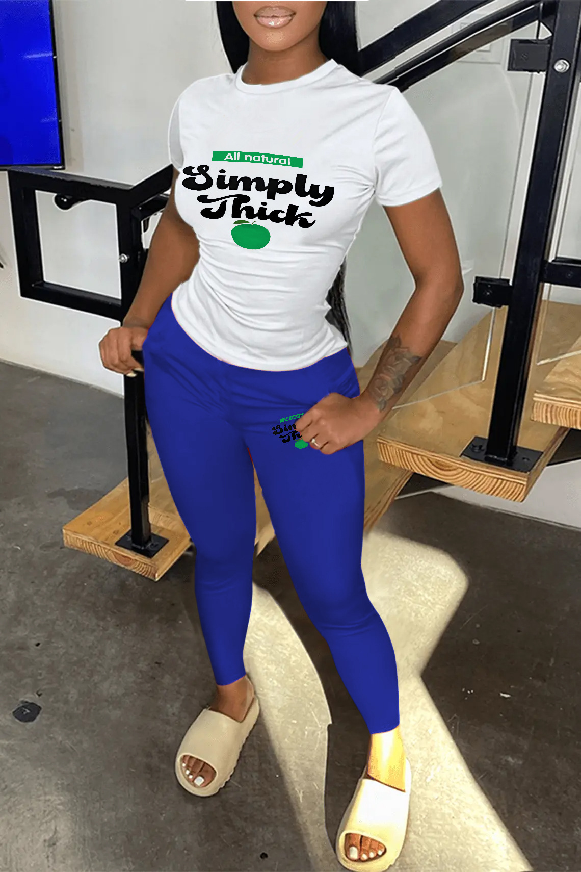 Women Printed Top and Pant Casual Two-Piece Set