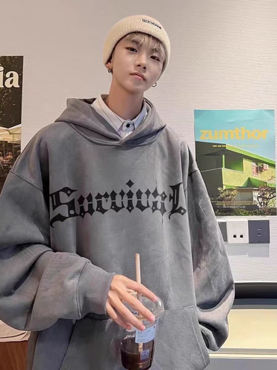 American heavyweight spider sweatshirt for men, new style for spring, autumn and winter, gender-free hooded jacket