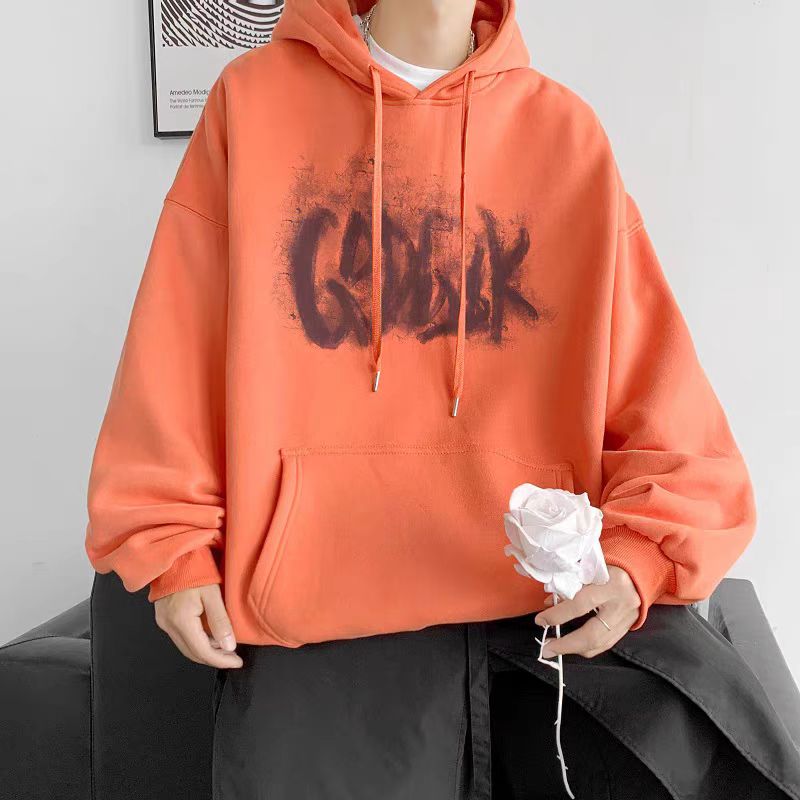 Fashion brand heavyweight cotton sweatshirt for men, spring and autumn design hoodie, couple style, loose and thin jacket