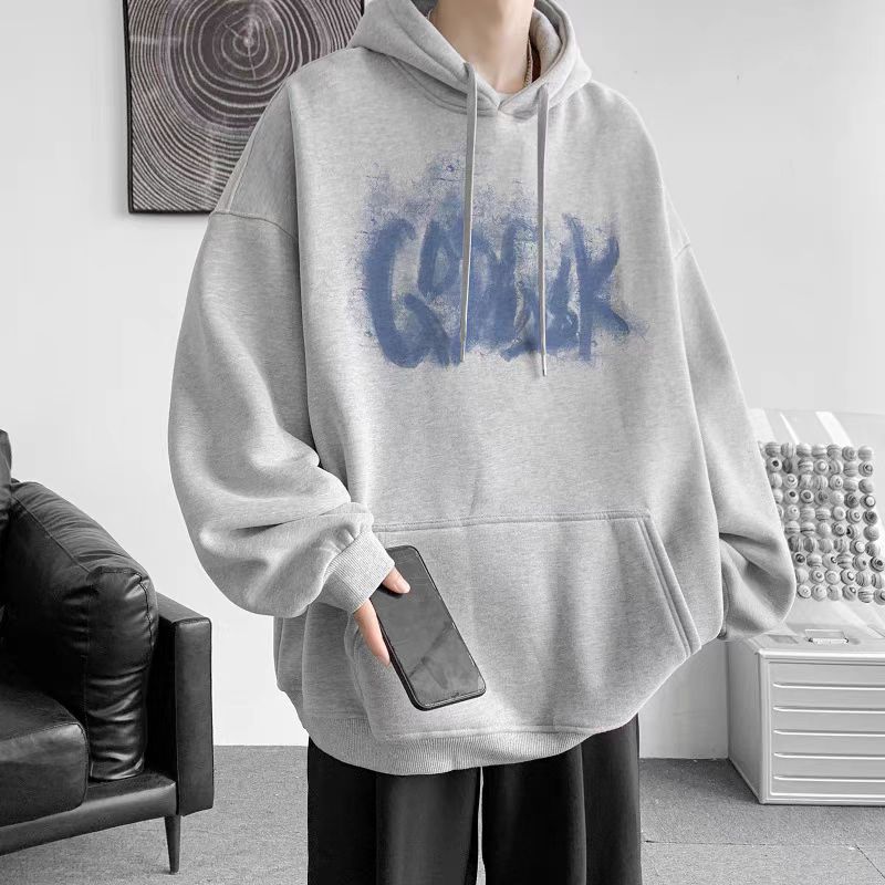 Fashion brand heavyweight cotton sweatshirt for men, spring and autumn design hoodie, couple style, loose and thin jacket