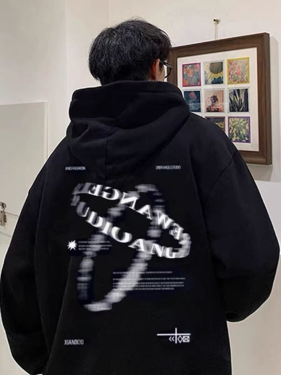 Heavyweight hooded sweatshirt for men, new autumn and winter styles,