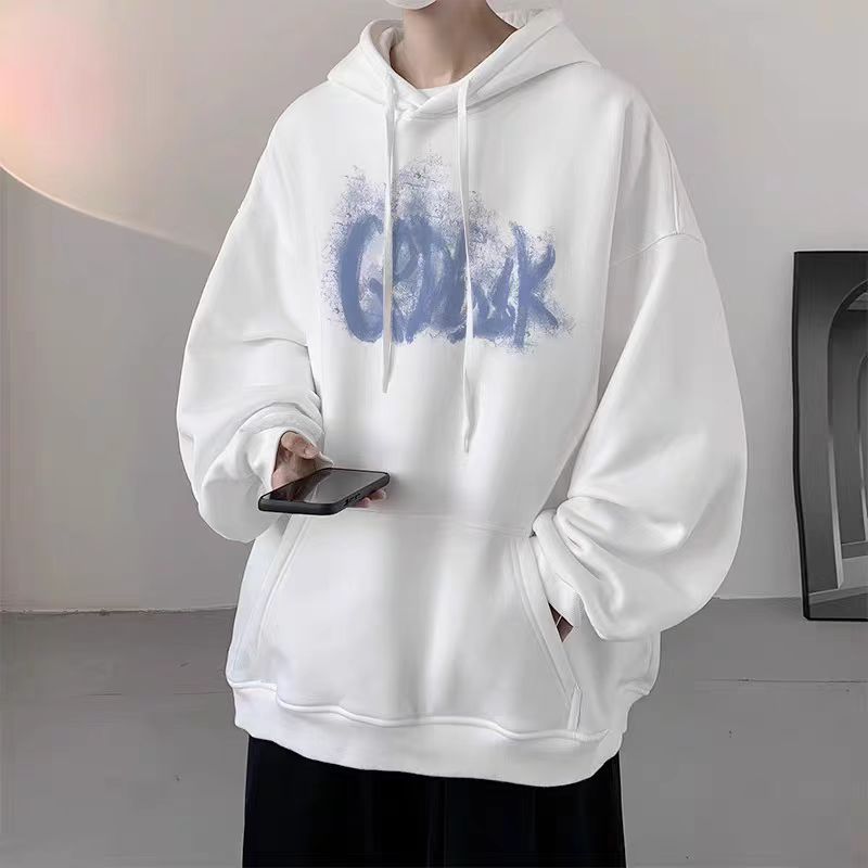 Fashion brand heavyweight cotton sweatshirt for men, spring and autumn design hoodie, couple style, loose and thin jacket