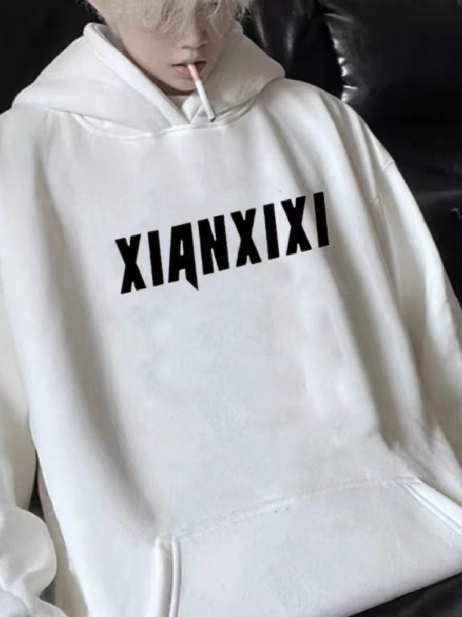 Heavyweight hooded sweatshirt for men, new autumn and winter styles,